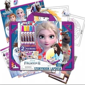 NWT Disney Frozen II Purple and Blue Lapdesk Set